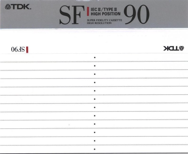 Compact Cassette: TDK  - SF 90