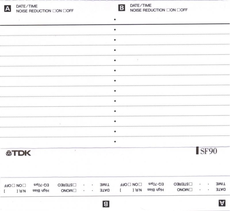 Compact Cassette: TDK  - SF 90