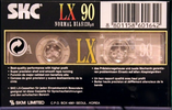 Compact Cassette SKC LX 90 Type I Normal 2000 Worldwide