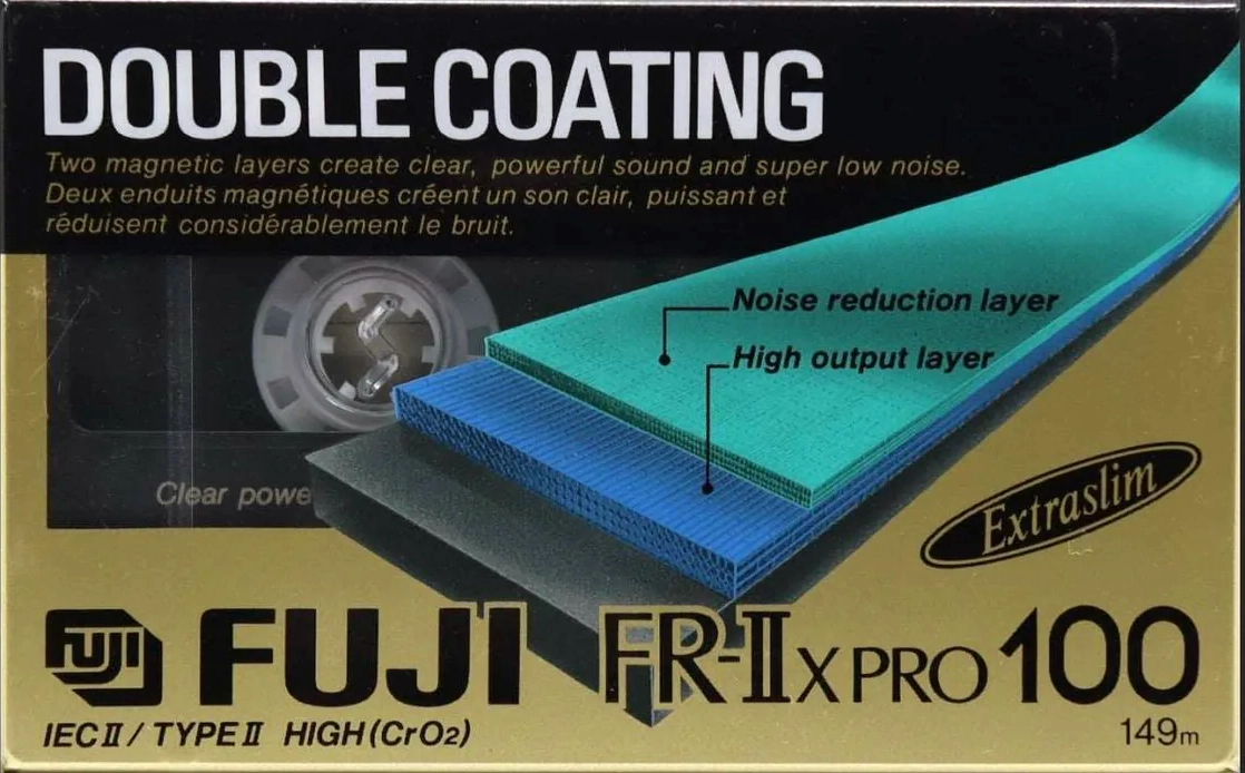 Compact Cassette Fuji FR-IIx Pro 100 Type II Chrome 1992 North America