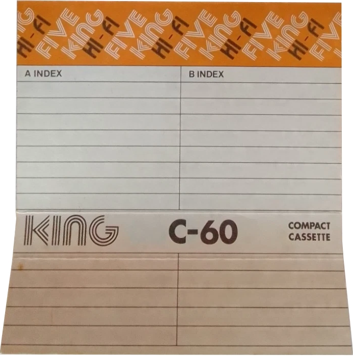 Compact Cassette King HI-FI Five 60 Type I Normal Europe