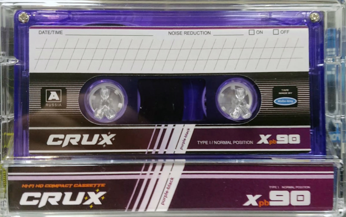 Compact Cassette CRUX Xpb 90 "transparent" Type I Normal 2024 Worldwide