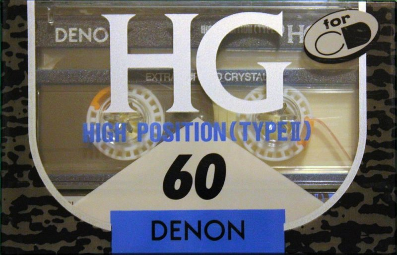 Compact Cassette Denon HG 60 Type II Chrome 1990 Japan