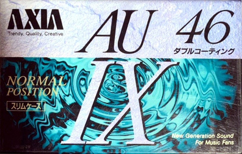Compact Cassette AXIA AU-Ix 46 "AU1X A 46" Type I Normal 1992 Japan