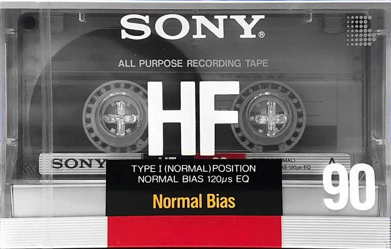 Compact Cassette Sony HF 90 Type I Normal 1988 USA