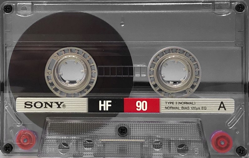 Compact Cassette Sony HF 90 Type I Normal 1988 USA