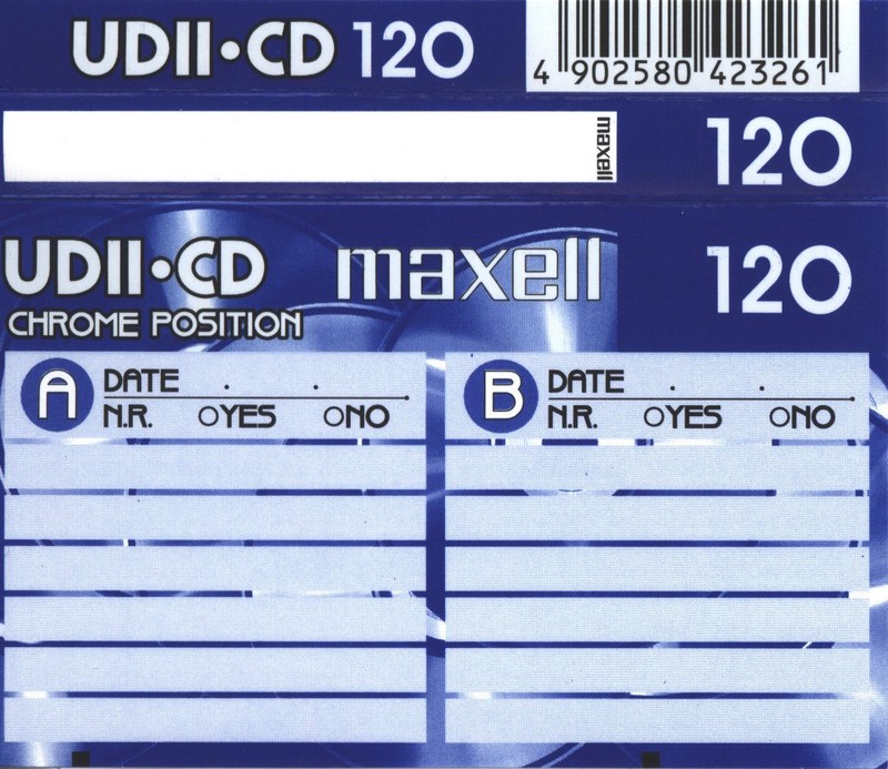 Compact Cassette Maxell UDII-CD 120 Type II Chrome 1998 Europe