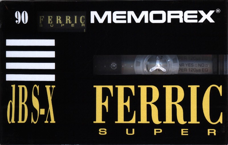 Compact Cassette Memorex dBS-X 90 Type I Normal 1992 UK