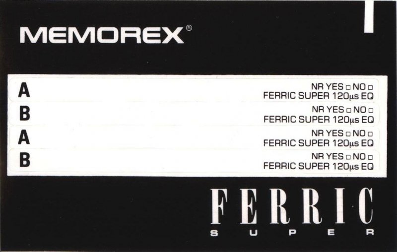 Compact Cassette: Unknown Memorex - dBS-X 90