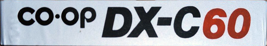 Compact Cassette CO-OP DX 60 Type I Normal 1986 Japan