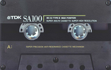 Compact Cassette TDK SA 100 "SA-100SA" Type II Chrome 1990 Australia, Europe