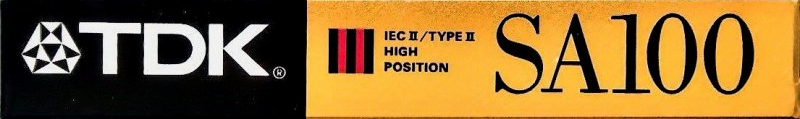 Compact Cassette TDK SA 100 "SA-100SA" Type II Chrome 1990 Australia, Europe