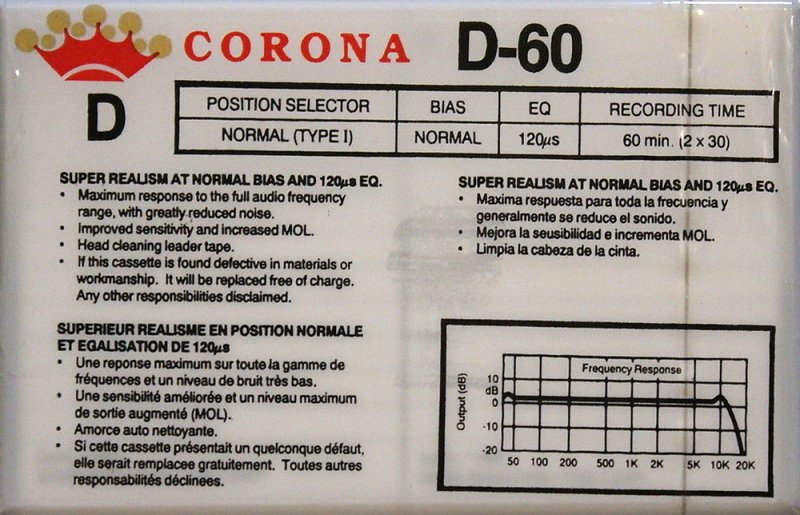 Compact Cassette: Unknown Corona -  60