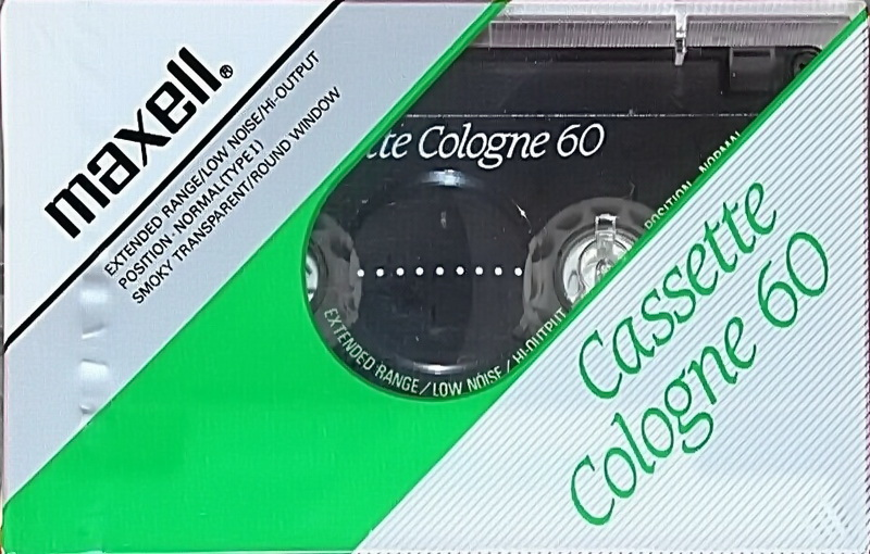 Compact Cassette Maxell Cologne 60 Type I Normal 1988 Japan