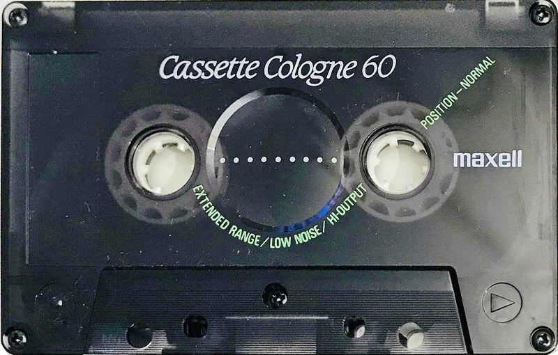 Compact Cassette Maxell Cologne 60 Type I Normal 1988 Japan