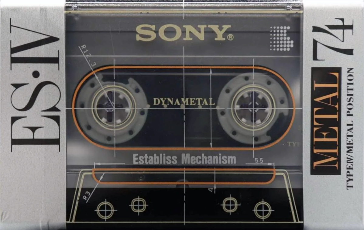Compact Cassette Sony ES-IV 74 "ESM4 74" Type IV Metal 1991 Japan