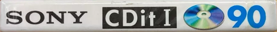 Compact Cassette Sony CDit I 90 Type I Normal 1992 North America