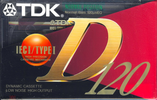 Compact Cassette TDK D 120 "D-120EA" Type I Normal 1995 Europe