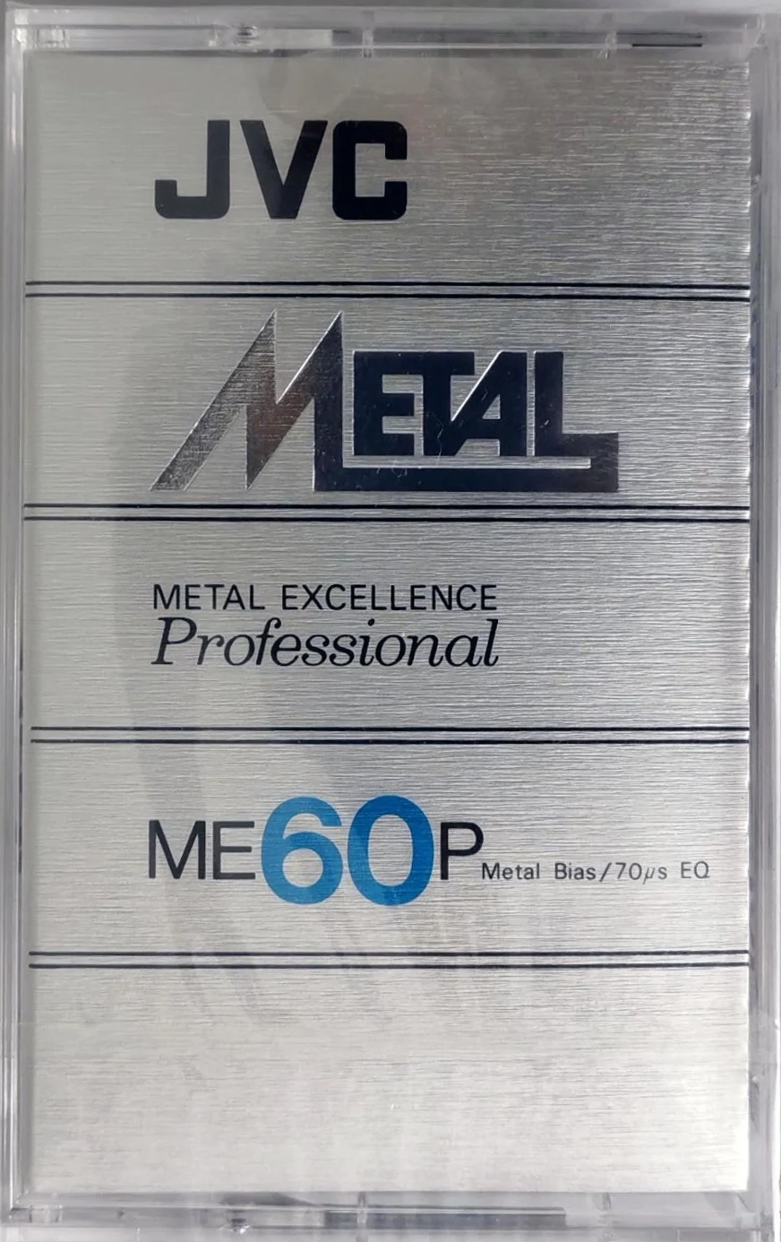 Compact Cassette JVC Metal / ME 60 "ME60P" Type IV Metal 1981 USA