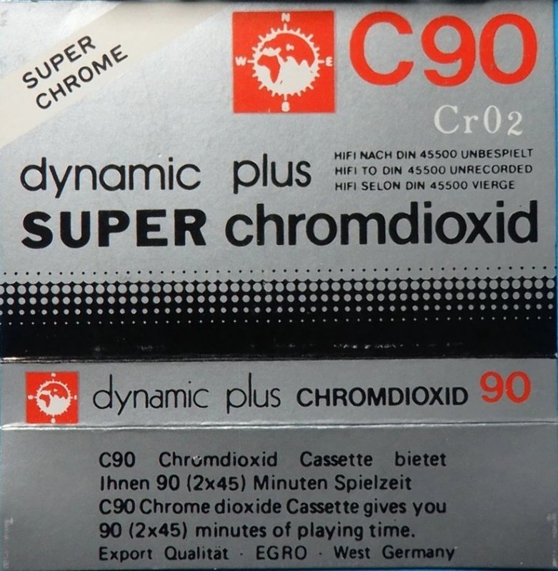 Compact Cassette Egro 90 Type II Chrome 1980 Europe