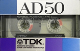 Compact Cassette TDK AD 50 "AD-50G" Type I Normal 1987 Japan