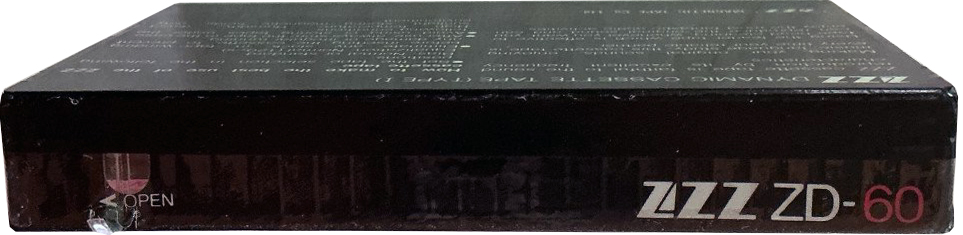 Compact Cassette ZZZ ZD 60 Type I Normal 1987 Worldwide