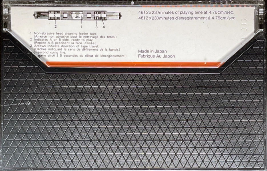 Compact Cassette Maxell LN 46 Type I Normal 1977 Canada
