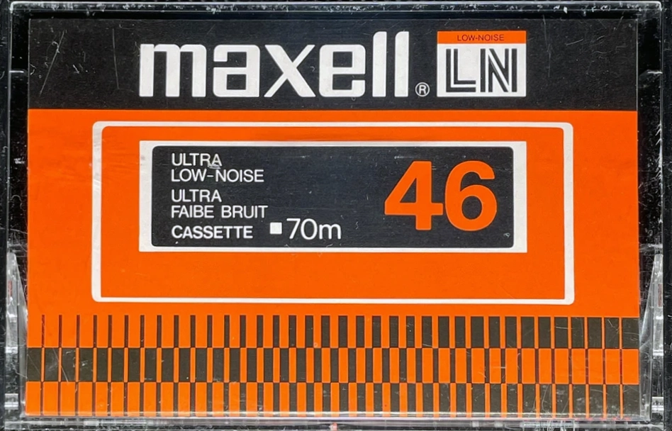 Compact Cassette Maxell LN 46 Type I Normal 1977 Canada