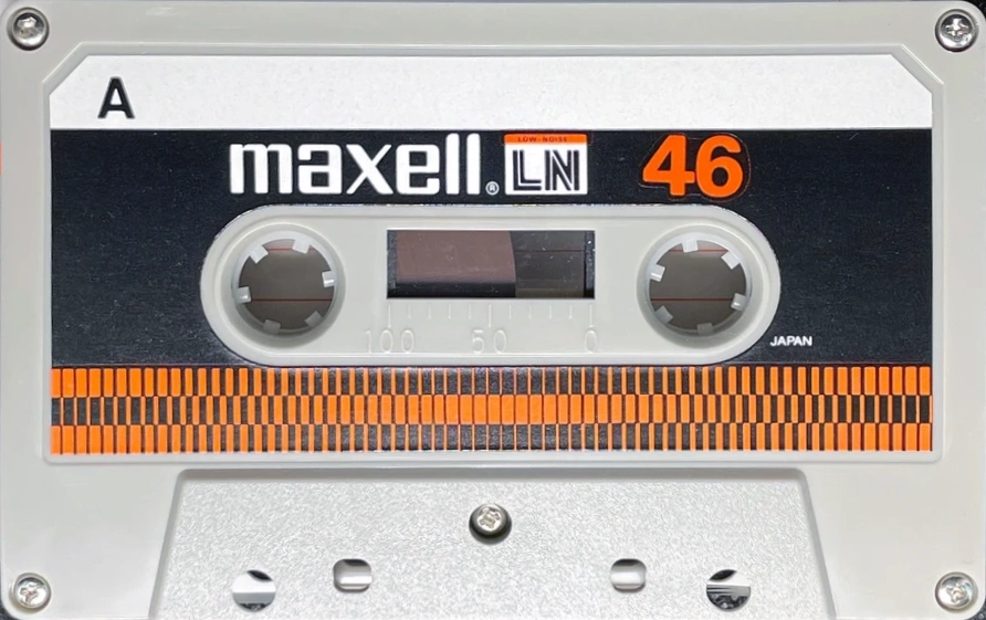 Compact Cassette Maxell LN 46 Type I Normal 1977 Canada