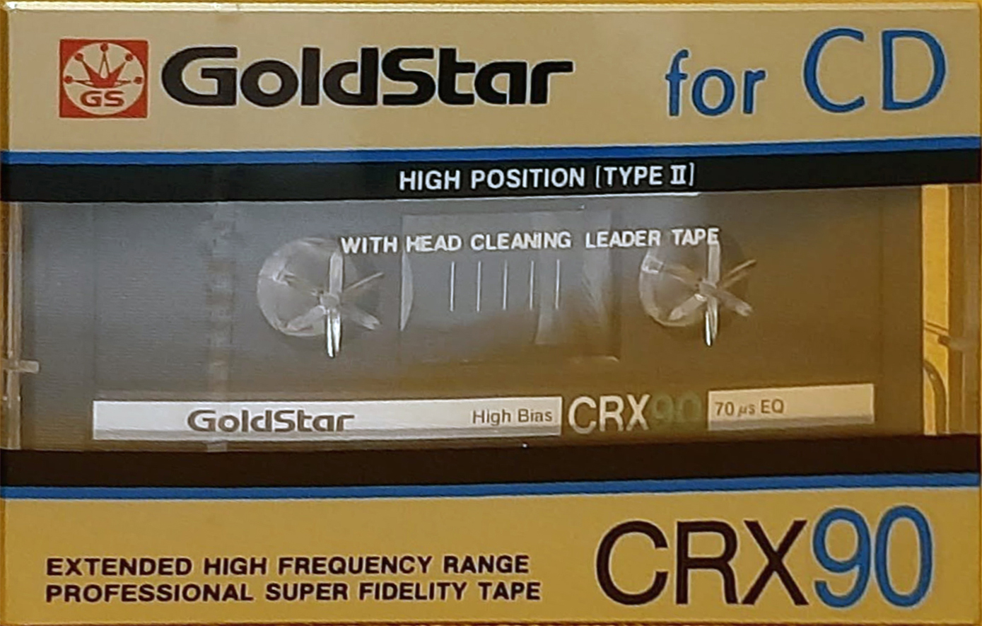 Compact Cassette Goldstar CRX 90 Type II Chrome 1986 Europe
