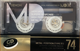 Compact Cassette Denon MD 74 "MD74M" Type IV Metal 1987 Japan