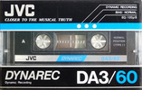 Compact Cassette JVC Dynarec DA3 60 Type I Normal 1983 Worldwide