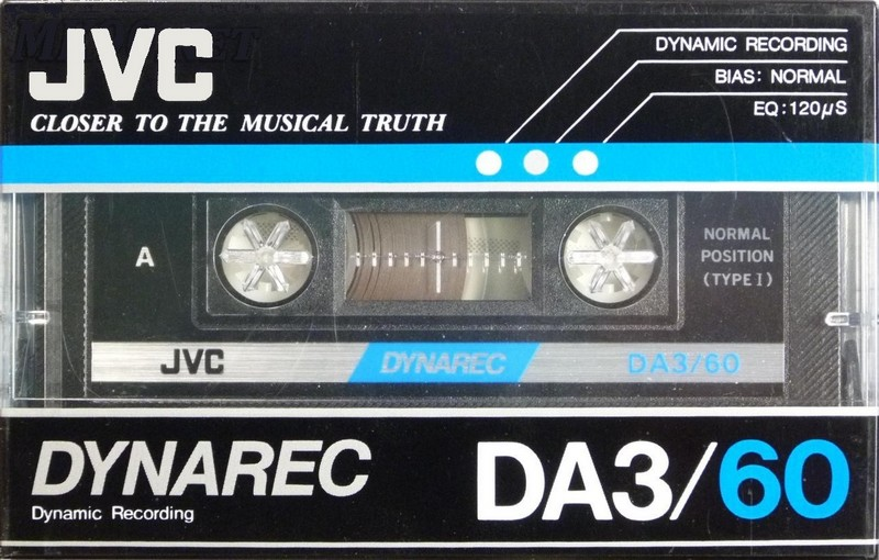 Compact Cassette:  JVC - DA3 60