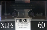 Compact Cassette Maxell XLI-S 60 Type I Normal 1988 Europe