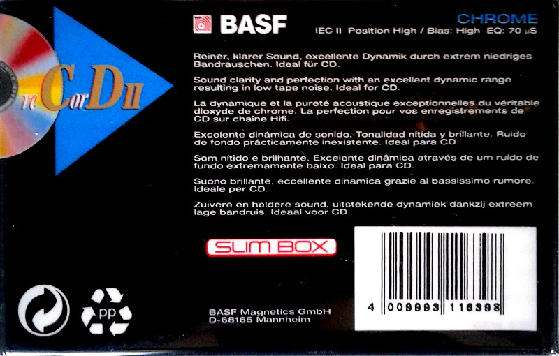 Compact Cassette: BASF  - Record II 60