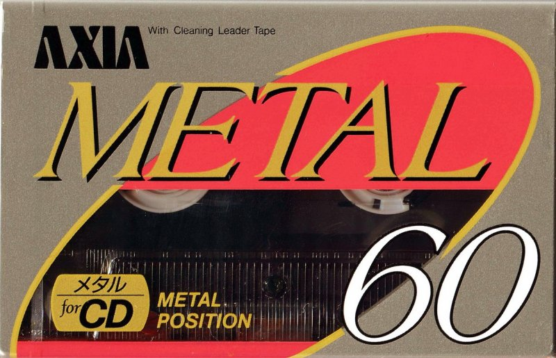 Compact Cassette AXIA Metal 60 Type IV Metal 1990 Japan