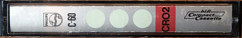 Compact Cassette Philips Chromium 60 "Chromiumdioxide" Type II Chrome 1972 Europe