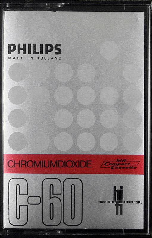 Compact Cassette Philips Chromium 60 "Chromiumdioxide" Type II Chrome 1972 Europe