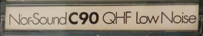 Compact Cassette Nor-Sound 90 Type I Normal Sweden