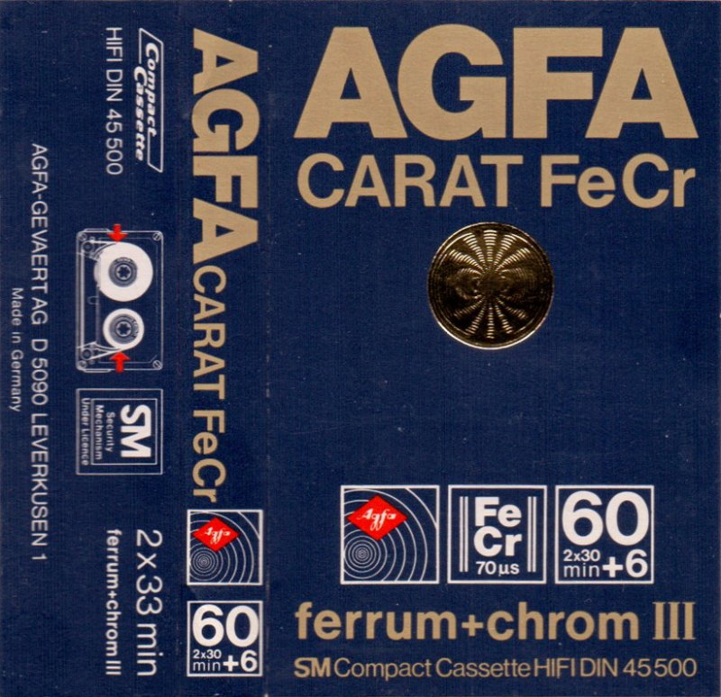 Compact Cassette: AGFA  - CARAT 60+6