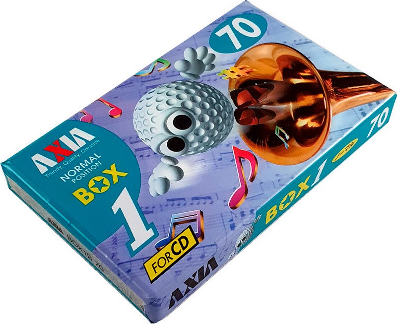 Compact Cassette AXIA Box 1 70 "BOX1B 70" Type I Normal 1996 Japan