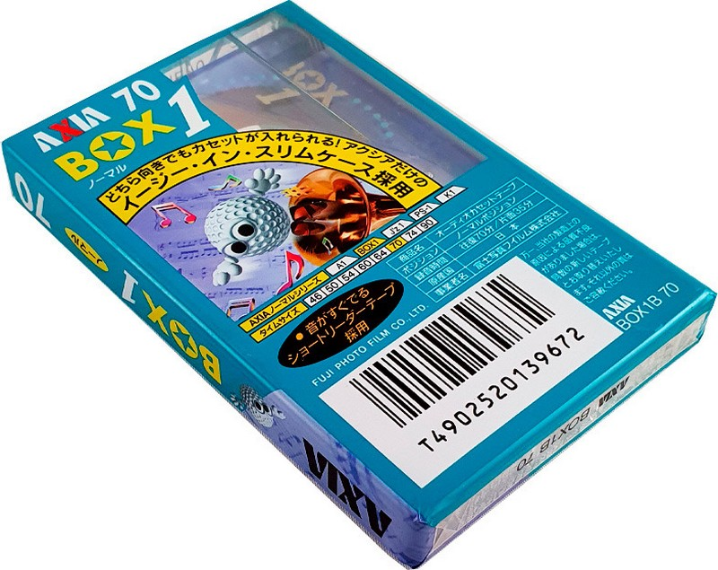 Compact Cassette AXIA Box 1 70 "BOX1B 70" Type I Normal 1996 Japan