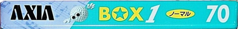 Compact Cassette AXIA Box 1 70 "BOX1B 70" Type I Normal 1996 Japan