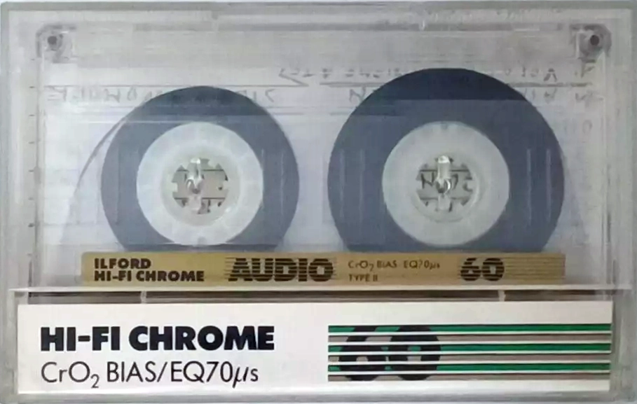 Compact Cassette Ilford 60 "Hi-Fi Chrome" Type II Chrome 1982 Europe