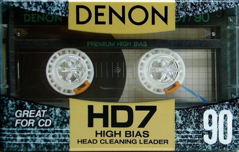 Compact Cassette Denon HD7 90 "HD7-90SE" Type II Chrome 1991 Worldwide