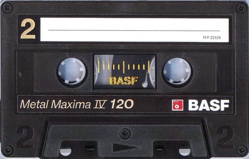 Compact Cassette BASF Metal Maxima IV 120 Type IV Metal 1988 Europe