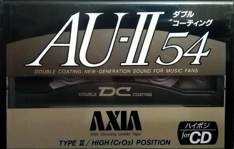 Compact Cassette AXIA AU-II 54 Type II Chrome 1991 Japan