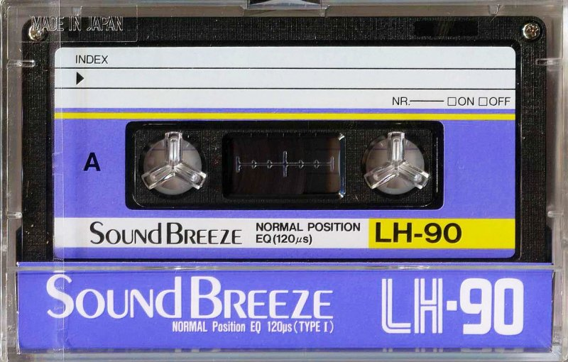 Compact Cassette Sound Breeze 90 "LH" Type I Normal Europe, USSR