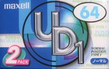 2 pack Maxell UDI / UD1 64 "UD1-64N.2P" Type I Normal 2000 Japan