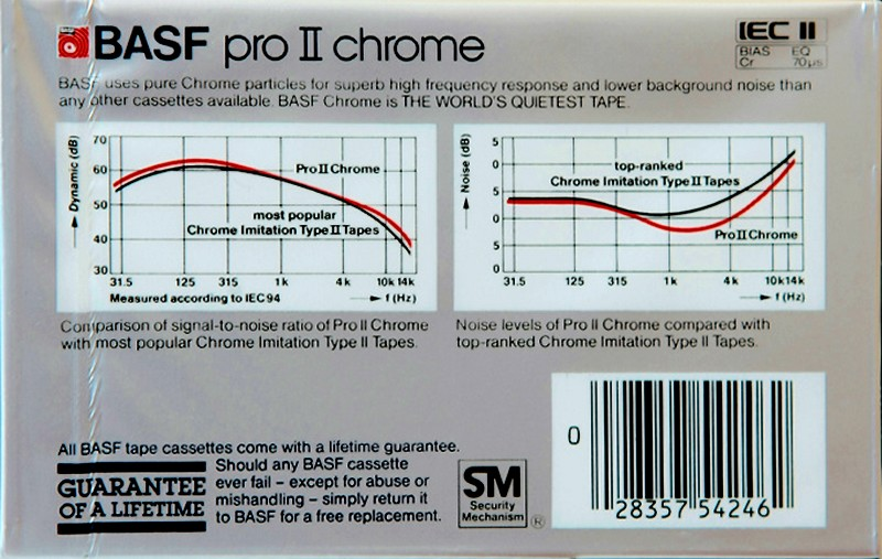 Compact Cassette: BASF  - Pro II Chrome 90